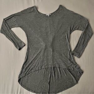 Gray Women's Long Sleeve Top